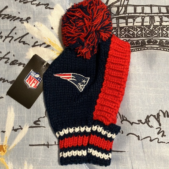 New England Patriots NFL Dog Pet Knit Hat - Picture 2 of 7